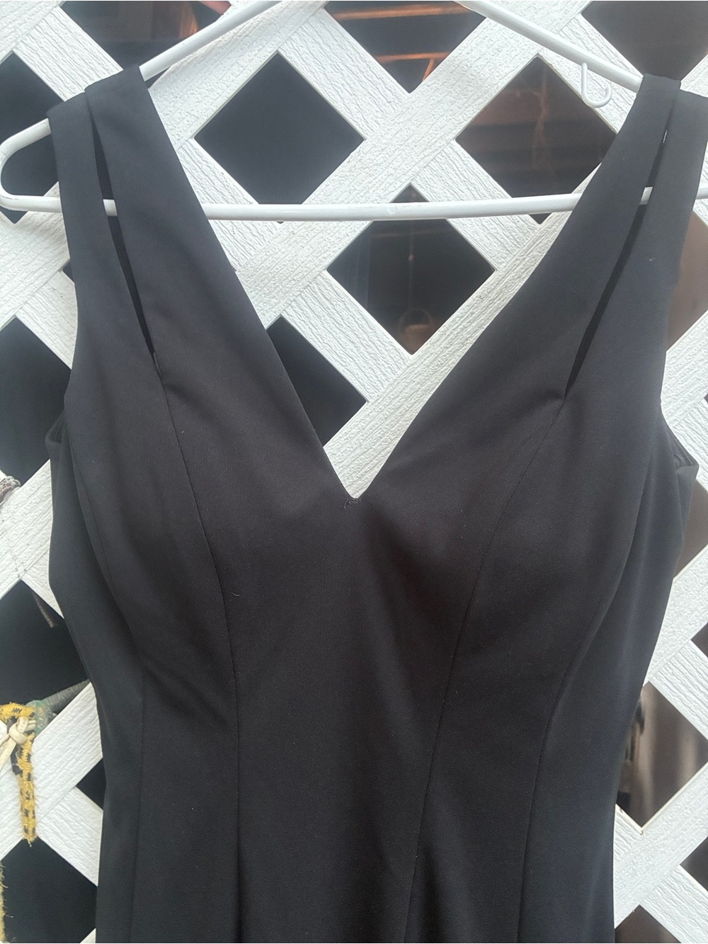White House Black Market Vintage Black Fit & Flare Cocktail Dress - Size 4 EUC - Picture 3 of 5